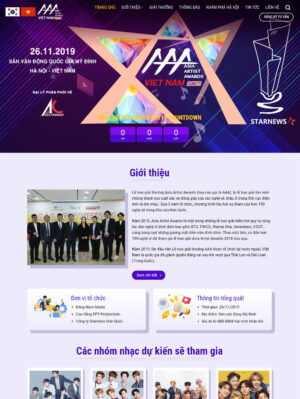 Mẫu website sự kiện 008