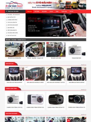Mẫu website ô tô, xe máy 002