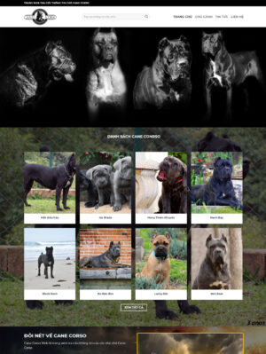 Mẫu website thú cưng 002