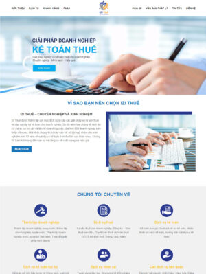 Mẫu website giáo dục 012