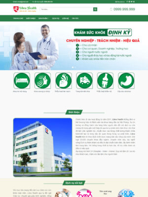 Mẫu website y tế 005