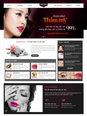 Mẫu website mỹ phẩm 059