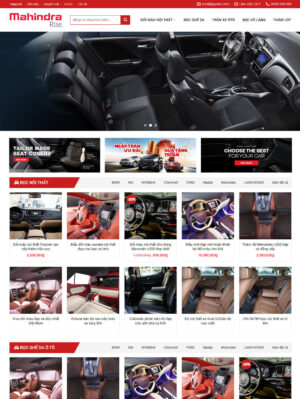 Mẫu website ô tô, xe máy 003