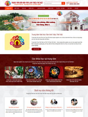 Mẫu website phong thuỷ 005