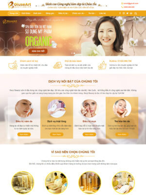 Mẫu website mỹ phẩm 061
