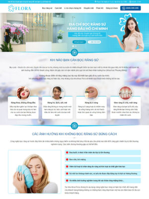 Mẫu website mỹ phẩm 062