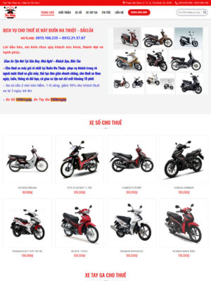 Mẫu website ô tô, xe máy 017