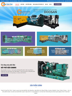 Mẫu website cơ khí, công nghiệp 002