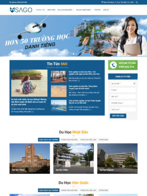 Mẫu website giáo dục 014