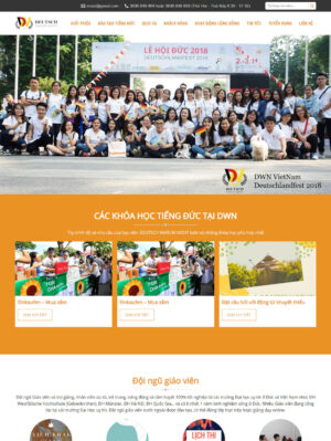 Mẫu website giáo dục 015