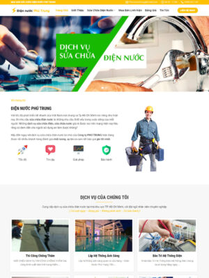 Mẫu website điện lạnh 004