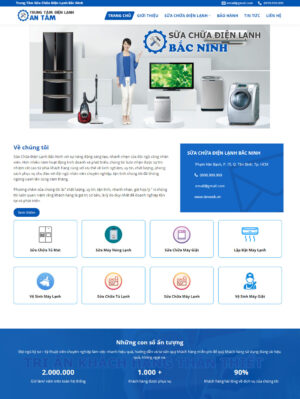 Mẫu website điện lạnh 003