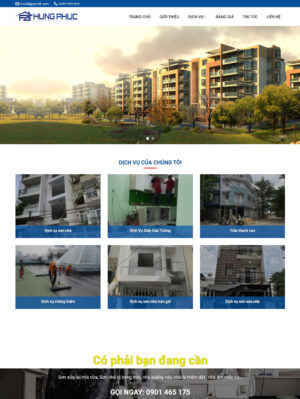 Mẫu website nội thất 030