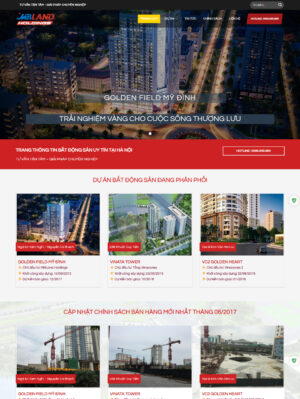 Mẫu Web Bất Động Sản 031