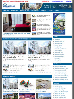 Mẫu Web Bất Động Sản 042