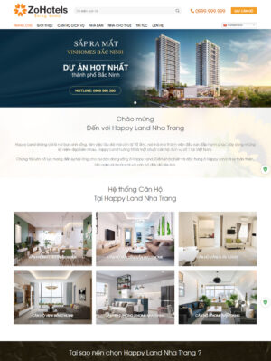 Mẫu Web Bất Động Sản 047