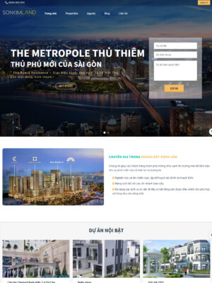 Mẫu Web Bất Động Sản 054