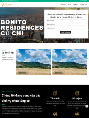 Mẫu Web Bất Động Sản 055
