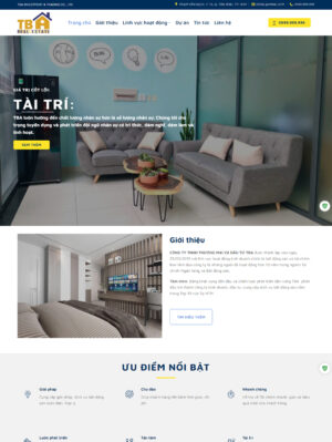 Mẫu Web Bất Động Sản 056