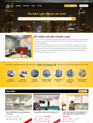Mẫu Web Bất Động Sản 057