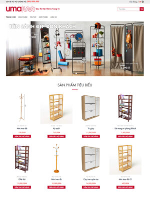 Mẫu website nội thất 004