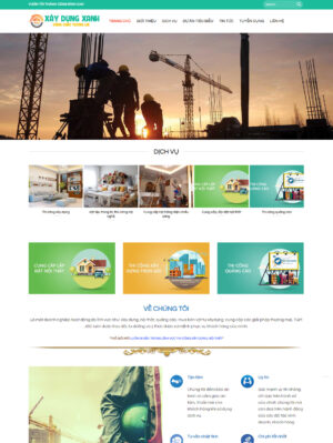 Mẫu website nội thất 009