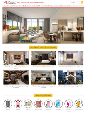 Mẫu website nội thất 010