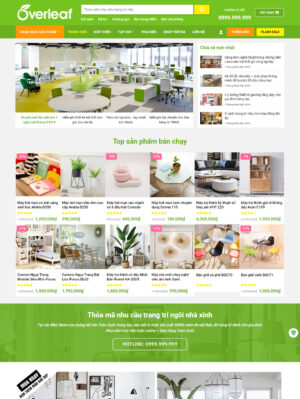 Mẫu website nội thất 017