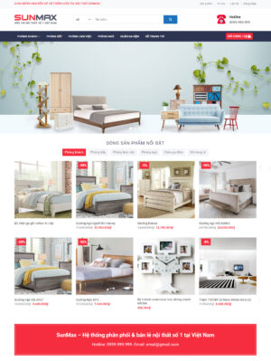 Mẫu website nội thất 018