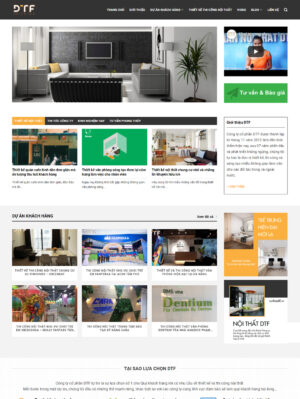 Mẫu website nội thất 020