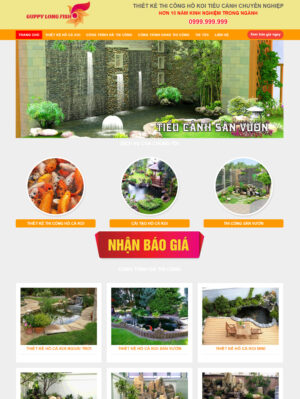 Mẫu website nội thất 021