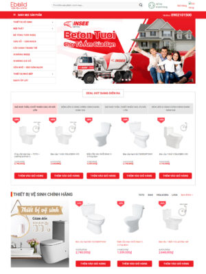 Mẫu website nội thất 022