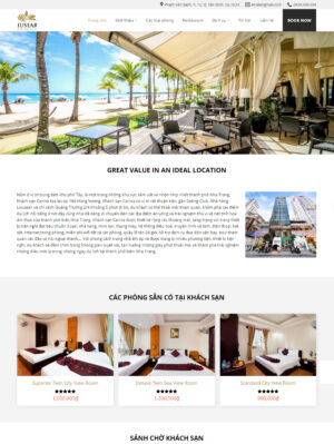 Mẫu website khách sạn 003