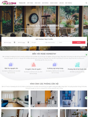 Mẫu website khách sạn 004