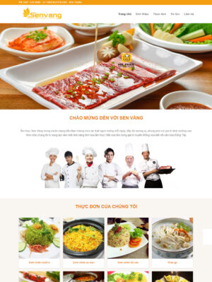 Mẫu website ẩm thực 035