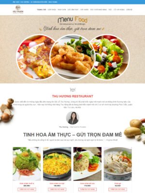 Mẫu website ẩm thực 036