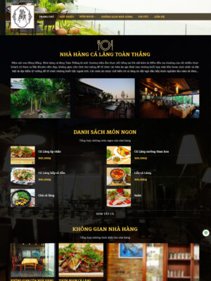 Mẫu website ẩm thực 039