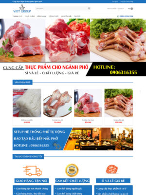 Mẫu website ẩm thực 040