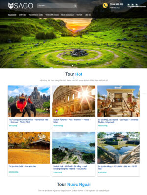 Mẫu website du lịch 004