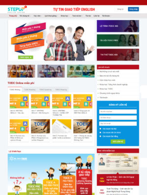 Mẫu website giáo dục 001