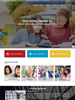 Mẫu website giáo dục 004