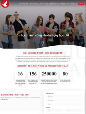 Mẫu website giáo dục 006