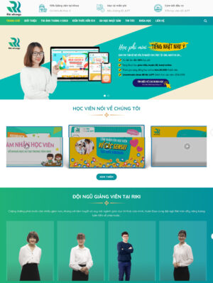 Mẫu website giáo dục 010