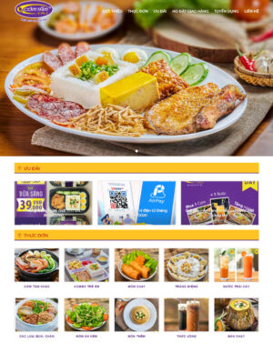 Mẫu website ẩm thực 047