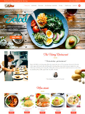 Mẫu website ẩm thực 049