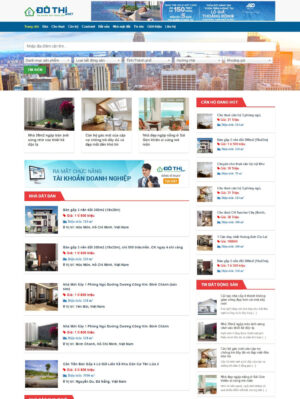 Mẫu Web Bất Động Sản 030