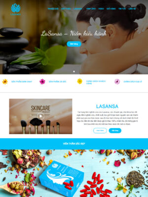 Mẫu website mỹ phẩm 063