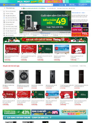 Mẫu website siêu thị 008