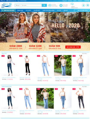 Mẫu website thời trang 040