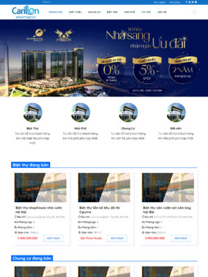 Mẫu web bất động sản 083